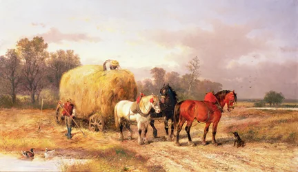 Transport de foin, 19ème siècle